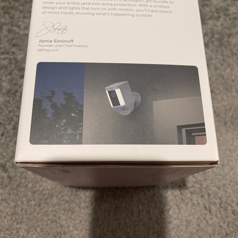 Ring spotlight cameras
